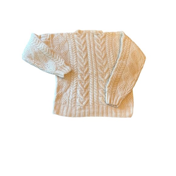 Handknitted John Ashford Sport Wool Sweater Fisherman Med - Picture 4 of 5